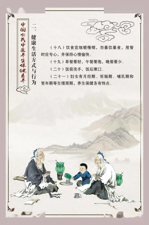 中國公民中醫養生保健素養與實用方法及服務指南